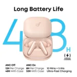 Anker Soundcore Earbuds with Dolby Audio   Liberty 5   Bluetooth   In-Ear   Microphone   Pink   Noise canceling   Wireless