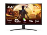 AOC C32G42ZE   31.5 ”   VA   FHD   16:9   260 Hz   4 ms   1920 x 1080 pixels   300 cd/m²   HDMI ports quantity 1   Black