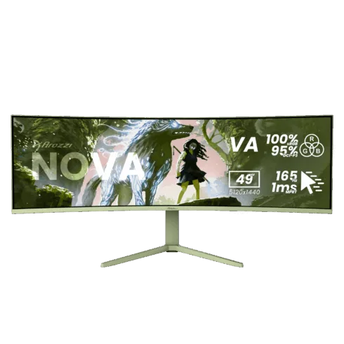 Arozzi Nova   49 ”   VA   32:9   165 Hz   4 ms   5120 x 1440 pixels   350 cd/m²   HDMI ports quantity 2   Forest Green