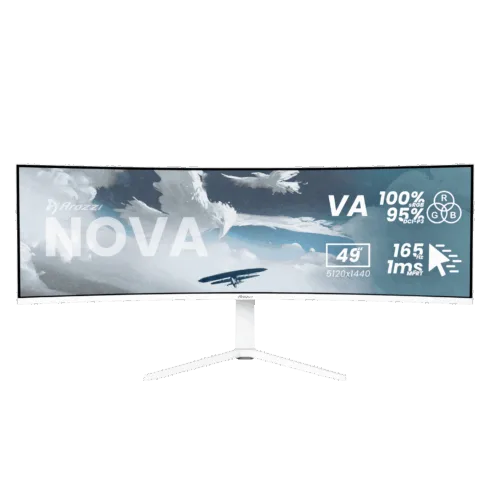 Arozzi Nova   49 ”   VA   32:9   165 Hz   4 ms   5120 x 1440 pixels   350 cd/m²   HDMI ports quantity 2   White
