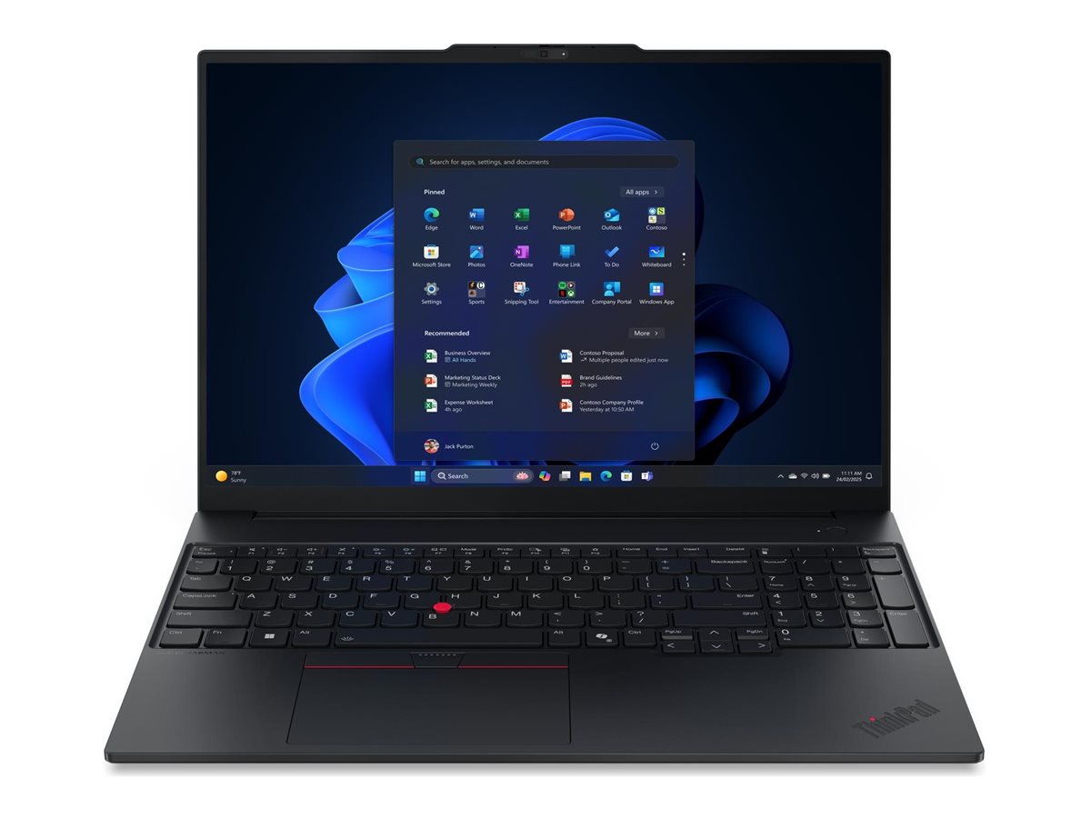 603732-22ay0079mx-199275200861-0.webp Lenovo ThinkPad E16 Gen 3 16 WUXGA ULT7-258V/32GB/512GB/Intel Arc Graphics 140V/WIN11 Pro/Nordic Backlit kbd/Black/FP/3Y Warranty Lenovo