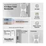 TP-Link RE405BE BE6500 Dual-Band Wi-Fi 7 Range Extender   TP-LINK
