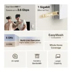 TP-LINK BE3600 Dual-Band Wi-Fi 7 Range Extender   RE225BE   802.11ax   2882/688 Mbit/s   Ethernet LAN (RJ-45) ports 1   MU-MiMO No   no PoE   Antenna type External
