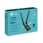 TP-LINK AX900 Wi-Fi 6 Bluetooth PCIe Adapter   Archer TX10E   802.11ax   MU-MiMO Yes   no PoE   Antenna type Two High Gain Dual-Band Antennas