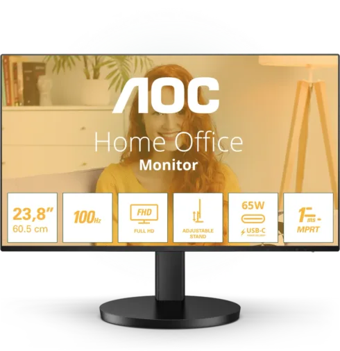 AOC 24B3CF2   23.8 ”   IPS   FHD   16:9   120 Hz   4 ms   1920 x 1080 pixels   300 cd/m²   HDMI ports quantity 1   Black
