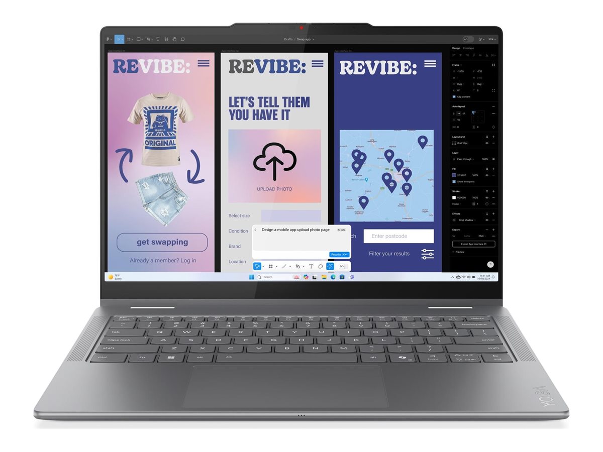 604347-83jq00fpnt-199275533686-0.webp Lenovo Yoga 7 2-in-1 14ILL10 14 WUXGA Touch ULT5-226V/16GB/512GB/Intel Arc 130V Graphics/WIN11 Home/ENG Backlit kbd/Luna Grey/2Y Warranty Lenovo Yoga (w/o 65W Power adapter) 7 2-in-1 14ILL10 Luna Grey 14 ” OLED Touchscreen WUXGA 120 x 1200 pixels 60 Hz Glossy Intel Core Ultra 5 226V 16 GB LPDDR5X Solid-state drive capacity 512 GB Intel Graphics Windows Home 11 802.11be Bluetooth version 5.4 Keyboard language US international Keyboard backlit Warranty 24 month(s) Battery warranty 12 month(s)