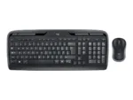 Logitech MK330   Keyboard and Mouse Set   Wireless   Mouse included   US International   Black   2.4 GHz