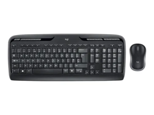 Logitech MK330   Keyboard and Mouse Set   Wireless   Mouse included   US International   Black   2.4 GHz