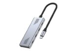 USB-C 4-port HUB GEMBIRD, metal korpusas, šoninis vaizdas