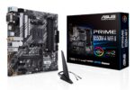 Mainboard ASUS AMD B550 SAM4 MicroATX Memory DDR4 Memory slots 4 2xPCI-Express 3.0 1x 1xPCI-Express 4.0 16x 2xM.2 1x15pin D-sub 1xDVI-D 1xHDMI 2xAudio-In 1xAudio-Out 6xUSB 3.2 1xPS/2 1xRJ45 PRIMEB550M-AWIFIII