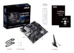 Mainboard ASUS AMD B550 SAM4 MicroATX Memory DDR4 Memory slots 4 2xPCI-Express 3.0 1x 1xPCI-Express 4.0 16x 2xM.2 1x15pin D-sub 1xDVI-D 1xHDMI 2xAudio-In 1xAudio-Out 6xUSB 3.2 1xPS/2 1xRJ45 PRIMEB550M-AWIFIII