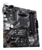Mainboard ASUS AMD B550 SAM4 MicroATX 2xPCI-Express 3.0 1x 2xM.2 1xPCI-Express 4.0 16x Memory DDR4 Memory slots 4 1x15pin D-sub 1xDVI 1xHDMI 6xUSB 3.2 1xPS/2 1xRJ45 3xAudio port PRIMEB550M-K