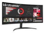LCD Monitor LG 34″ Curved/21 : 9 Panel VA 3440×1440 21:9 100 Hz 5 ms Tilt 34WR50QK-B