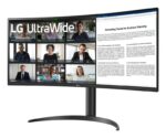 LCD Monitor LG 34WR55QK-B 34" Business/Curved/21 : 9 Panel VA 3440x1440 21:9 100Hz 5 ms Height adjustable Tilt Colour Black 34WR55QK-B