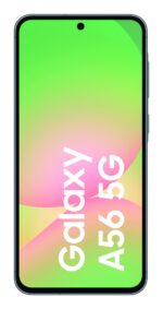 Galaxy A56 5G, šoninis vaizdas su kamera ir mygtukais