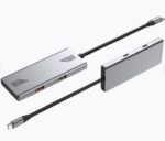 USB-C 4 prievadų hubas GEMBIRD, matomas iš šono