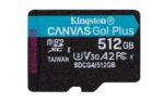 Micro SDXC 512GB Kingston su UHS-I ir 200MB/s skaitymo greičiu