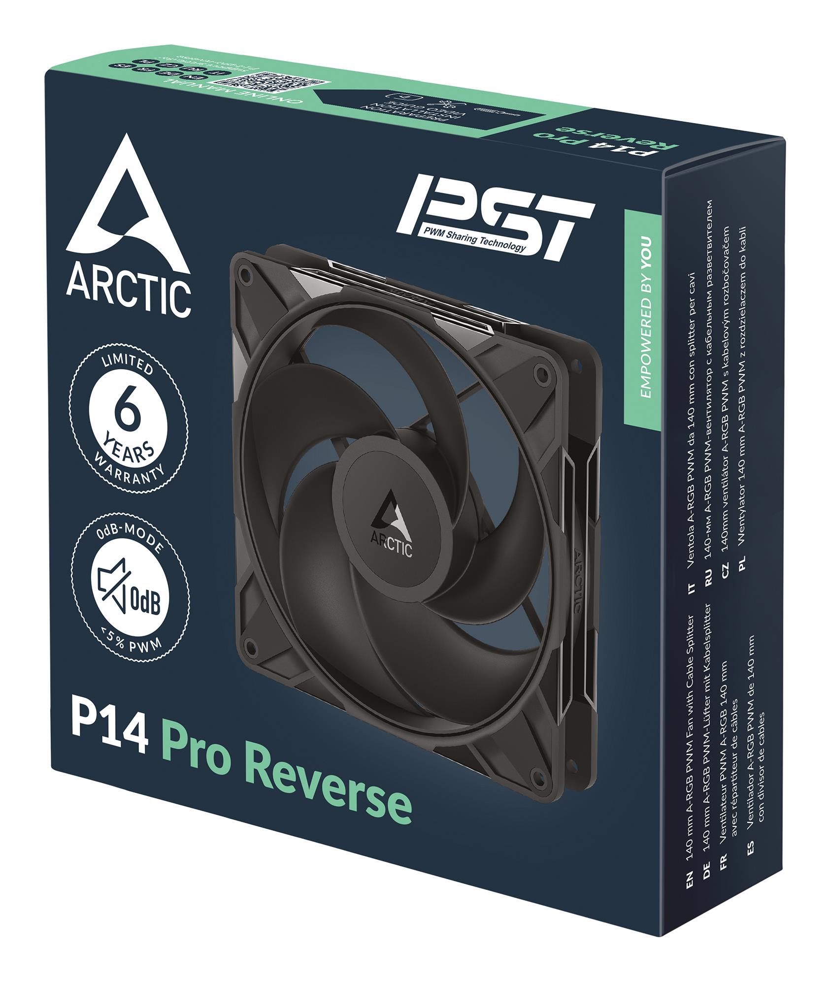 9831d6d9-2014-424d-b4e1-45aaa178e4c3-1 CASE FAN 140MM P14 PRO REVERSE/3P ACFAN00330A ARCTIC