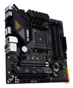 Mainboard ASUS AMD B550 SAM4 MicroATX 1xPCI-Express 3.0 1x 1xPCI-Express 3.0 16x 2xM.2 1xPCI-Express 4.0 16x Memory DDR4 Memory slots 4 1xHDMI 1xDisplayPort 2xUSB 2.0 1xUSB type C 5xUSB 3.2 1xPS/2 1xOptical S/PDIF 1xRJ45 5xAudio port TUFGAMINGB550M-PLUS
