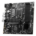 Mainboard MSI Intel B760 Express LGA1700 Micro-ATX Memory DDR5 Memory slots 4 2xPCI-Express 1x 1xPCI-Express 16x 2xM.2 1x15pin D-sub 1xHDMI 1xDisplayPort 4xUSB 2.0 1xUSB 3.2 1xUSB-C 2xPS/2 1xRJ45 3xAudio port PROB760M-P