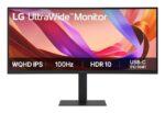 LCD monitor LG 34" su 3440 x 1440 pikselių rezoliucija