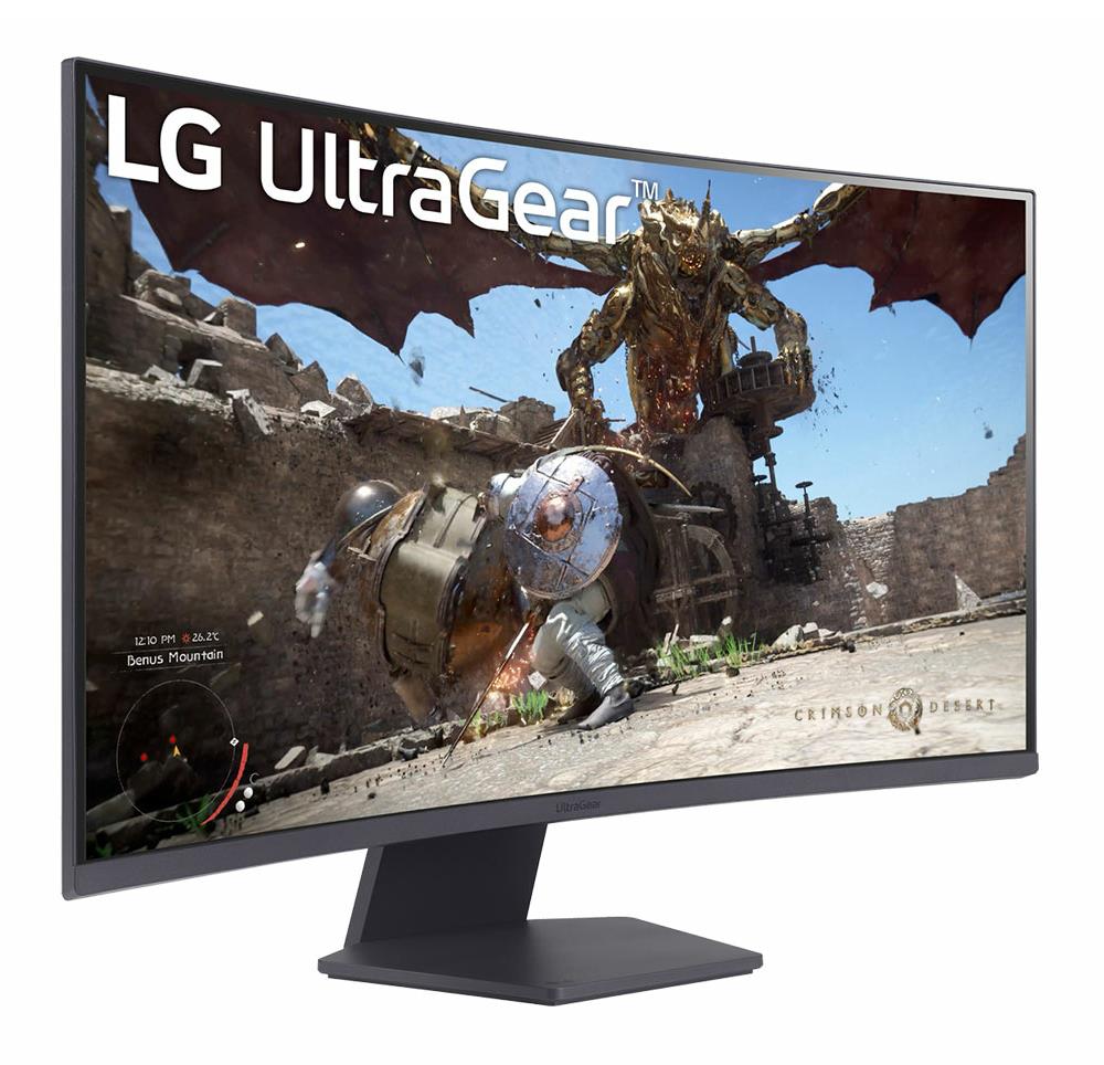 b4968894-4a56-4230-9020-f01b1d9d65ba LCD Monitor LG 32GS60QC-B 32″ Gaming/Curved Panel VA 2560×1440 16:9 180 Hz Matte 1 ms Tilt 32GS60QC-B