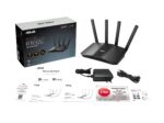 Wireless Router ASUS Wireless Router 6500 Mbps Mesh LAN WAN ports 1 Number of antennas 4 RT-BE82U