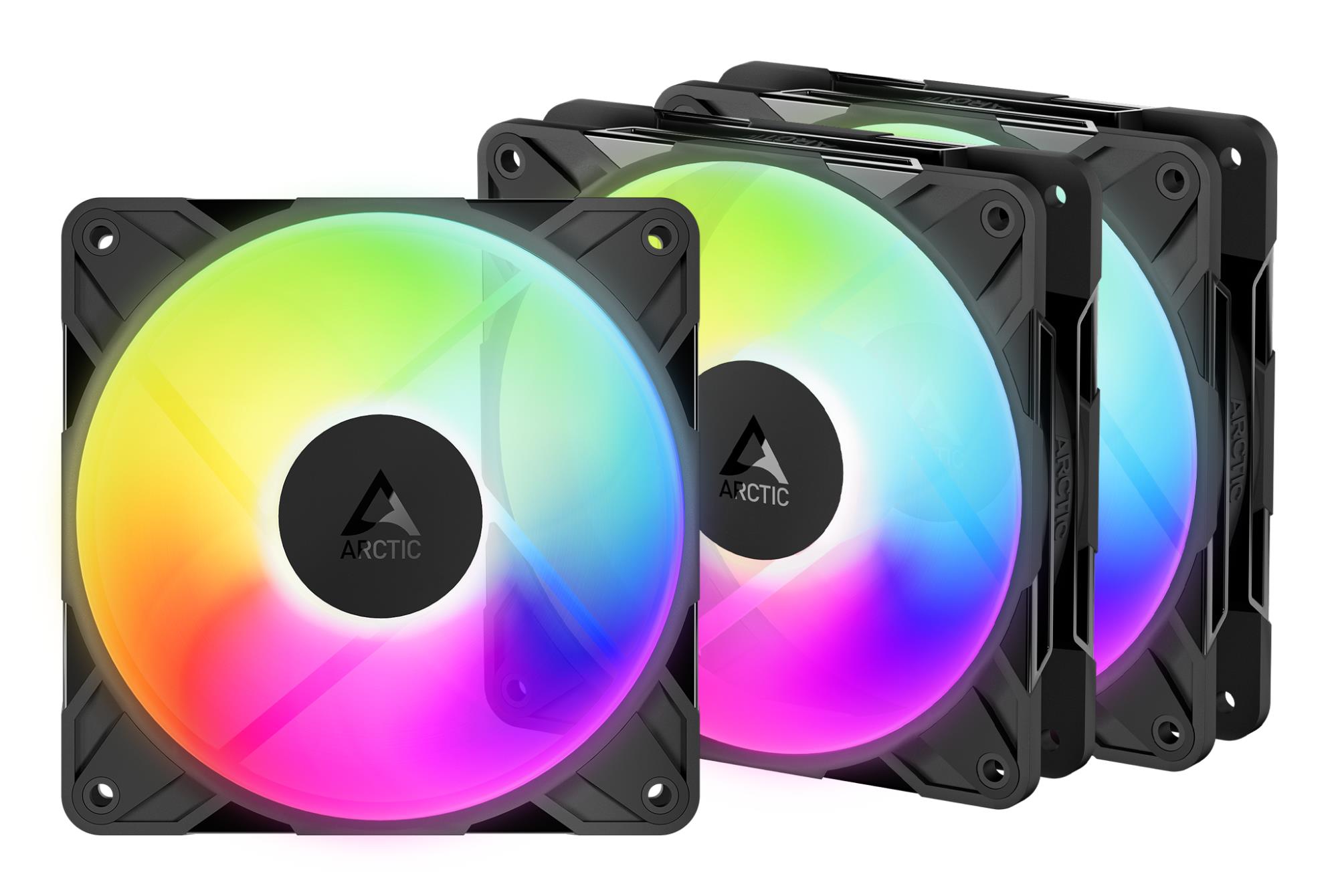 b75e8192-c38f-461d-9404-c10ee2036589-1 Korpuso aušintuvas ARCTIC P12 PRO A-RGB 120mm, 3 vnt. pakuotėje