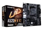 Mainboard GIGABYTE AMD A520 SAM4 Micro-ATX Memory DDR4 Memory slots 2 1xPCI-Express 3.0 1x 1xPCI-Express 3.0 16x 1xM.2 1x15pin D-sub 1xHDMI 2xUSB 2.0 4xUSB 3.2 1xPS/2 1xRJ45 3xAudio port A520MKV21.1