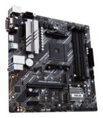 Mainboard ASUS AMD B550 SAM4 MicroATX Memory DDR4 Memory slots 4 2xPCI-Express 3.0 1x 1xPCI-Express 4.0 16x 2xM.2 1x15pin D-sub 1xDVI-D 1xHDMI 6xUSB 3.2 1xPS/2 1xRJ45 3xAudio port PRIMEB550M-A