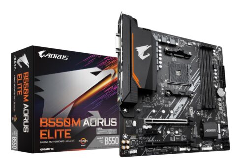 Mainboard GIGABYTE AMD B550 SAM4 Micro-ATX Memory DDR4 Memory slots 4 1xPCI-Express 3.0 1x 1xPCI-Express 3.0 4x 1xPCI-Express 4.0 16x 2xM.2 1xDVI-D 1xHDMI 2xAudio-In 1xAudio-Out 4xUSB 2.0 4xUSB 3.2 1xPS/2 1xRJ45 B550MAORUSELITE1.3