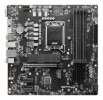 Mainboard MSI Intel B760 Express LGA1700 Micro-ATX Memory DDR5 Memory slots 4 2xPCI-Express 1x 1xPCI-Express 16x 2xM.2 1x15pin D-sub 1xHDMI 1xDisplayPort 4xUSB 2.0 1xUSB 3.2 1xUSB-C 2xPS/2 1xRJ45 3xAudio port PROB760M-P