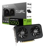 Graphics Card ASUS NVIDIA GeForce RTX 5050 8 GB GDDR6 128 bit PCI Express 5.0 Active DUAL-RTX5050-O8G