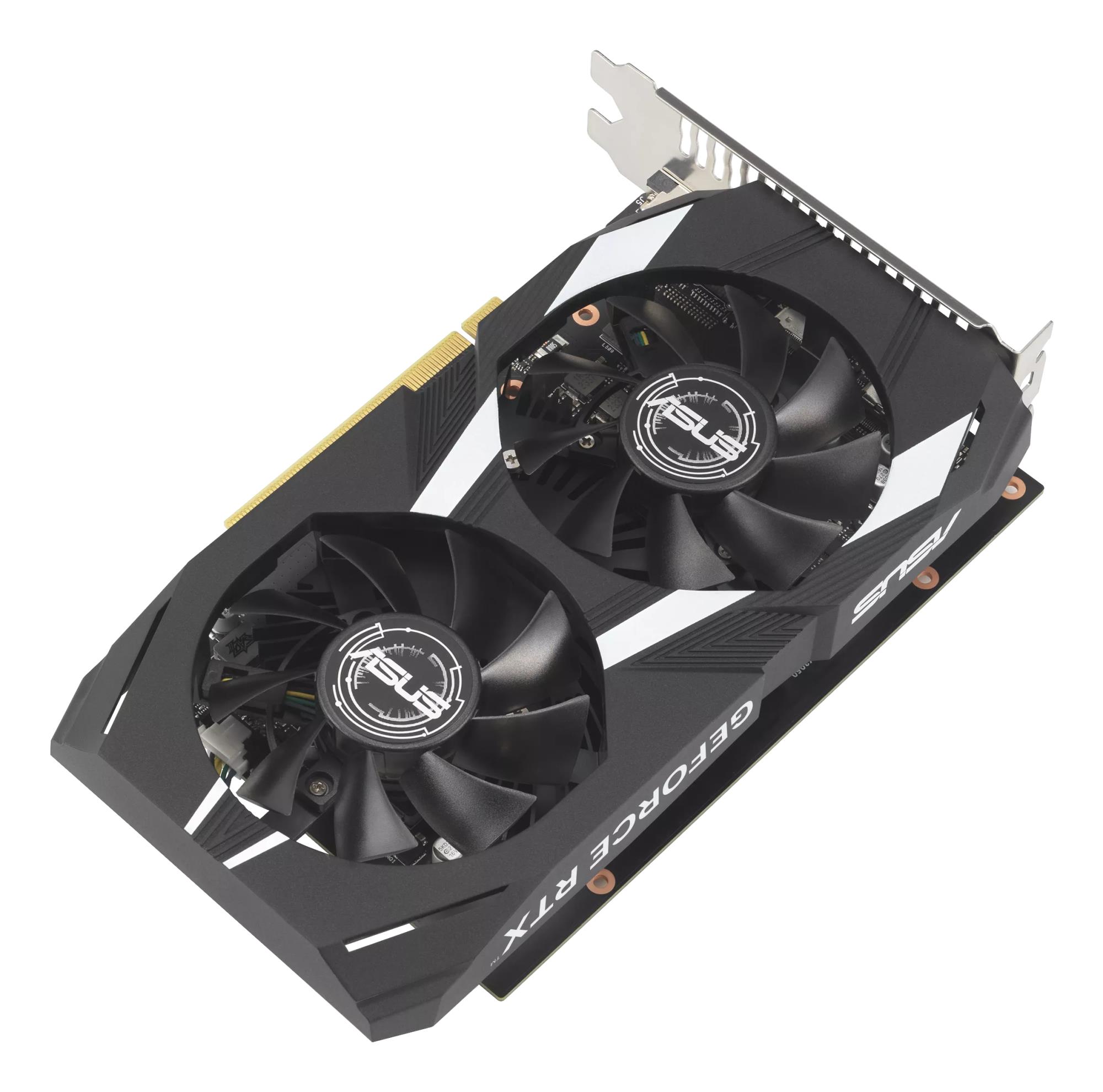 feb54a9d-b534-467f-87a1-85a583ea0343 Graphics Card ASUS NVIDIA GeForce RTX 3050 6 GB GDDR6 96 bit PCIE 4.0 16x Dual Slot Fansink 1xDVI-D 1xHDMI 1xDisplayPort DUAL-RTX3050-O6G