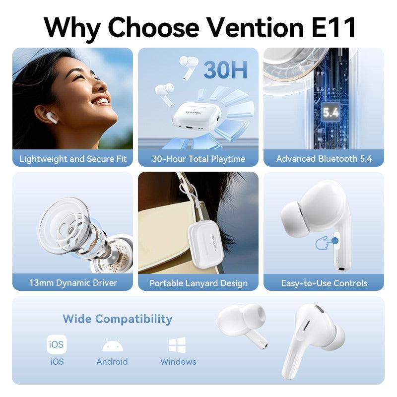0d545299-db14-49d9-a1bb-a41d843fb98b HEADSET WRL ECHO LITE E11/WHITE NBVW0 VENTION