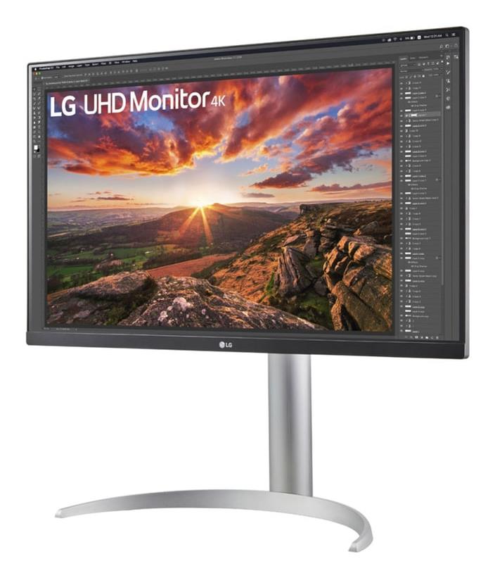 1ced8383-d059-403a-81ab-b72c4a6b9c3e LCD Monitor LG 27UP850K-W 27″ Gaming Panel IPS 3840×2160 16:9 60 Hz 5 ms Pivot Height adjustable Tilt Colour Black 27UP850K-W