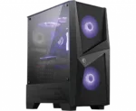 MSI MAG FORGE 100M PC Case, Mid-Tower, USB 3.2, Black   MSI   MAG FORGE 100M   Black   ATX