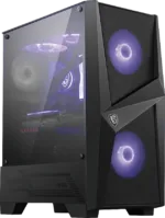 MSI MAG FORGE 100M PC Case, Mid-Tower, USB 3.2, Black   MSI   MAG FORGE 100M   Black   ATX