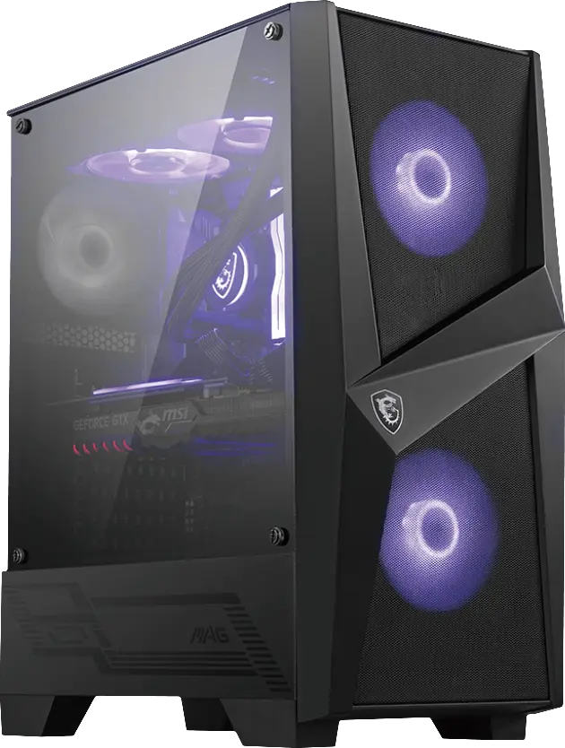 281760-mag-forge-100m-4719072676414-0.webp MSI MAG FORGE 100M PC Case, Mid-Tower, USB 3.2, Black MSI MAG FORGE 100M Black ATX