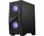 MSI MAG FORGE 100M PC Case, Mid-Tower, USB 3.2, Black   MSI   MAG FORGE 100M   Black   ATX