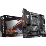 Gigabyte   B550M AORUS ELITE 1.0   Processor family AMD   Processor socket AM4   DDR4 DIMM   Memory slots 4   Number of SATA connectors 4 x SATA 6Gb/s connectors   Chipset AMD B   Micro ATX