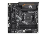 Gigabyte   B550M AORUS ELITE 1.0   Processor family AMD   Processor socket AM4   DDR4 DIMM   Memory slots 4   Number of SATA connectors 4 x SATA 6Gb/s connectors   Chipset AMD B   Micro ATX