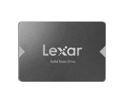 Lexar   NS100   128 GB   SSD form factor 2.5″   Solid-state drive interface SATA III   Read speed 520 MB/s   Write speed 510 MB/s