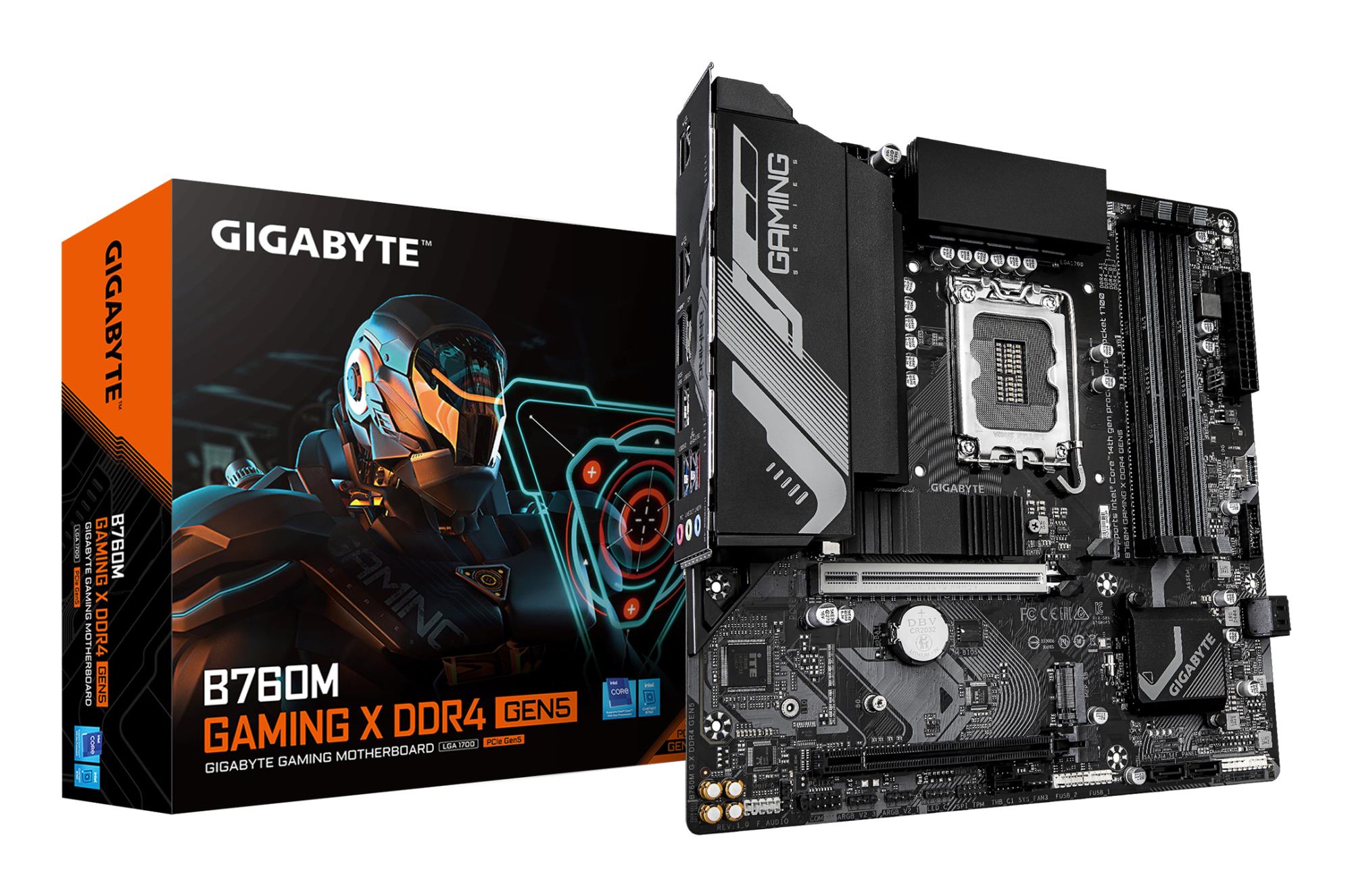 30c46d84-5564-4bb4-bf34-08f3d04bdde9 Mainboard GIGABYTE Intel B760 LGA 1700 micro ATX RAM DDR4-SDRAM 4xSlots 2xNumber of M.2 (M) slots B760MGXDDR4GEN5