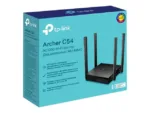 Dual Band Router   Archer C54   802.11ac   300+867 Mbit/s   10/100 Mbit/s   Ethernet LAN (RJ-45) ports 4   Mesh Support No   MU-MiMO Yes   No mobile broadband   Antenna type 4xFixed