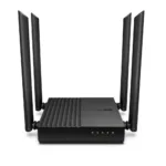 AC1200 Wireless MU-MIMO Wi-Fi Router   Archer C64   802.11ac   867+400 Mbit/s   Ethernet LAN (RJ-45) ports 4   Mesh Support No   MU-MiMO Yes   No mobile broadband   Antenna type 4 x Fixed