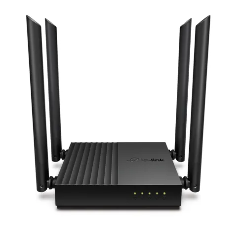AC1200 Wireless MU-MIMO Wi-Fi Router   Archer C64   802.11ac   867+400 Mbit/s   Ethernet LAN (RJ-45) ports 4   Mesh Support No   MU-MiMO Yes   No mobile broadband   Antenna type 4 x Fixed