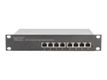 Digitus   8-port Gigabit Ethernet PoE switch   DN-95317   Unmanaged   Rackmountable   Power supply type Internal