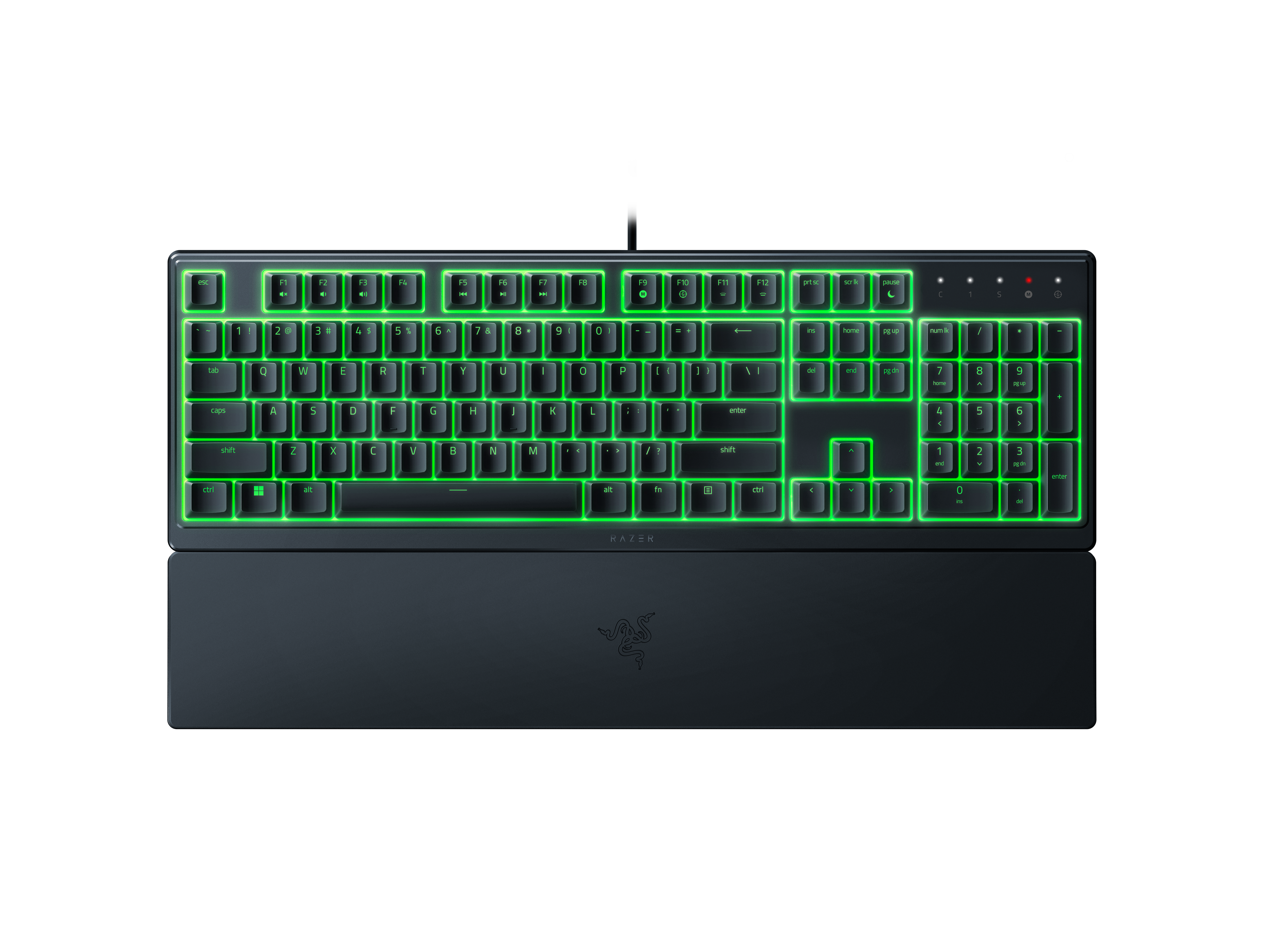 362294-rz03-04470600-r3n1-8886419348870-0.webp Razer Gaming Keyboard Ornata V3 X Gaming keyboard Wired RGB LED light NORD Black Numeric keypad Silent Membrane