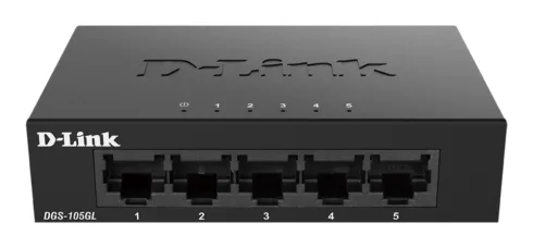 D-Link   Ethernet Switch   DGS-105GL/E   Unmanaged   Desktop   Gigabit Ethernet (copper) ports quantity 5